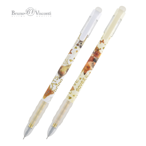 Ручка пиши-стирай BV DeleteSoftGrip Love me 20-0375/01 0,4мм син