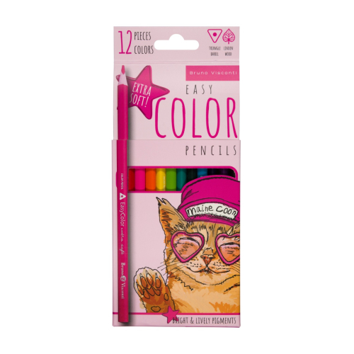 Набор карандашей 12цв 2кат BV 30-0028 Easycolor