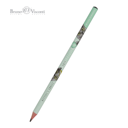 Карандаш ч/г BV EasyGraphix 21-0068/04 Кот британец HB трехгр /50шт/