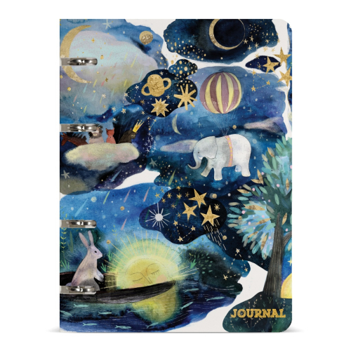 Тетрадь на кольцах пл 80л BV Сон 7-80-631/05  блок с цвет рис в точку