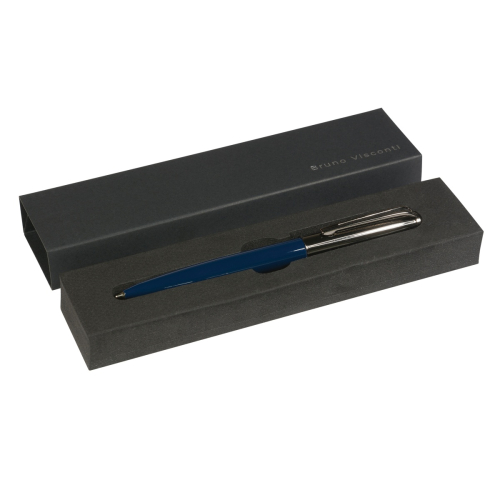 Ручка шар поворот BV Napoli футляр 20-0383-02/09 1мм син корпус син ворон ст футляр черн
