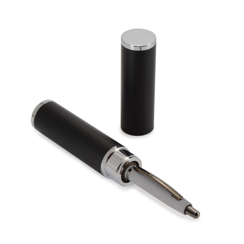 Ручка шар авто BV San Remo тубус мет 20-0249/052 1мм син корпус сер тубус черн