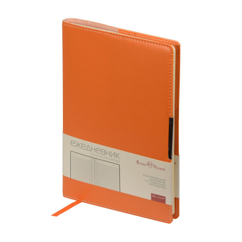Ежедневник А5 к/з 136л BV Metropol оранжевый тонир 3-491/04 BV