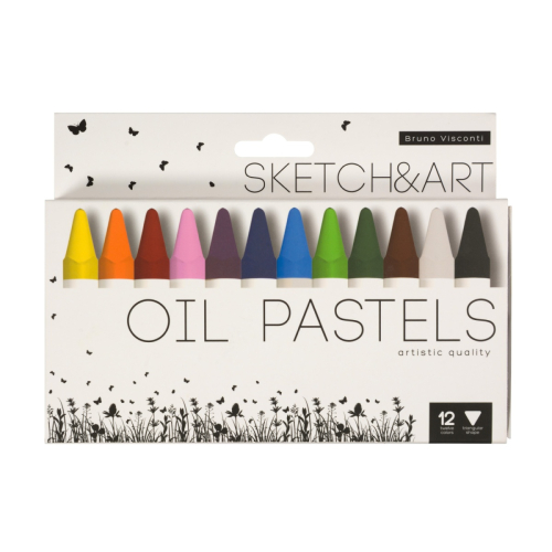 Пастель масляная 12цв BV Sketch&art 31-0006 шестигранной формы