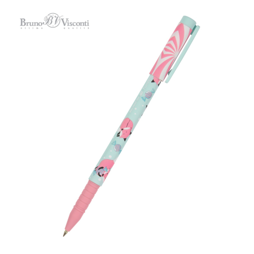 Ручка шар BV FunWrite Lolipop Лисички 20-0212/63 0.5мм син