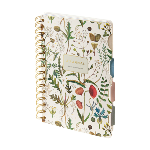 Тетрадь А5 т/о 120л спираль с разделит Art Journal Луговые травы 3-737/01