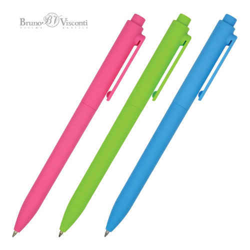 Ручка шар авто BV SoftClick Special 20-0103 0.7мм син ассорти (Р?)