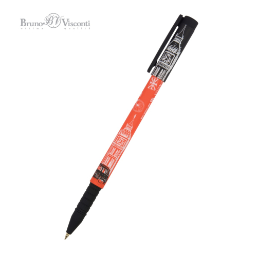 Ручка шар BV FunWrite мальч Лондон 20-0212/34 0.5мм син НЕБО