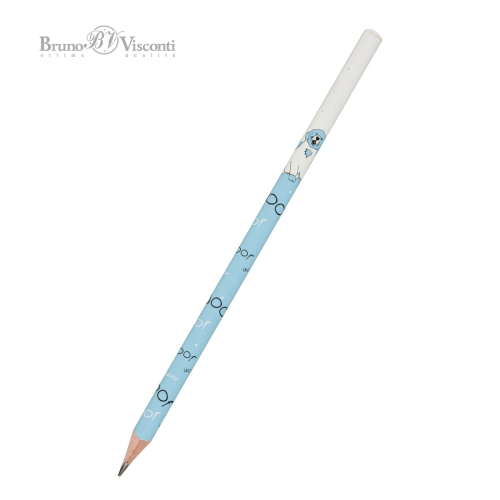 Карандаш ч/г BV Happy Graphix 21-0030/32 Веселая собачка трехгран