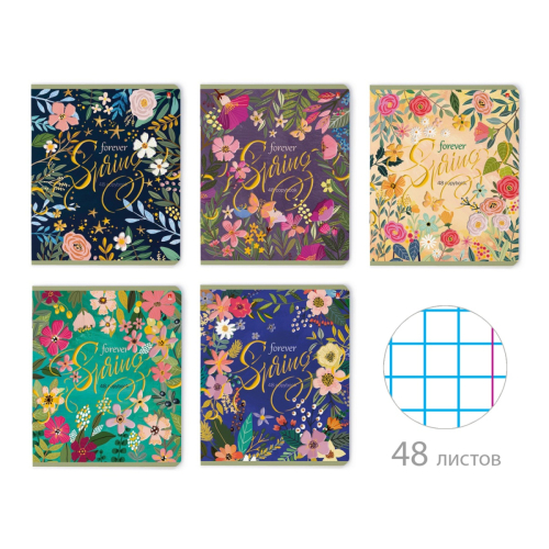 Тетрадь 48л рис Весна Forever 7-48-449 Альт софт тач