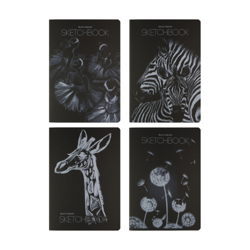 Скетчбук черн блок 145*210 40л сшивка 3-580/01 BV