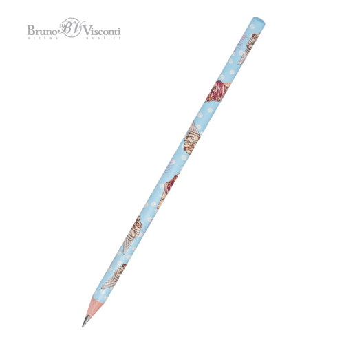 Карандаш ч/г BV Happy Graphix 21-0030/53 Мороженое Сахарный рожок трехгран