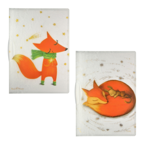 Папка 1 зажим рис Альт Волшебные лисы пласт зажим 14-040/03 (Н?)(НЕ ЗАКАЗ)