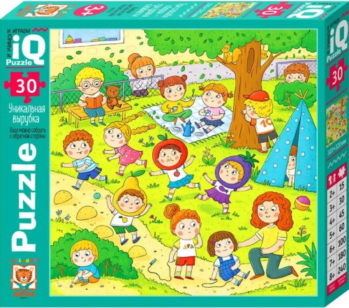 IQ Пазл для малышей 30 эл. Весёлые малыши 3+