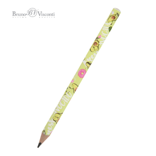 Карандаш ч/г BV Happy Graphix jumbo 21-0062/07 Авокадо Любовь 4B трехгран