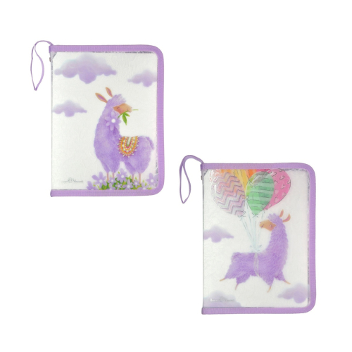 Папка для тетрадей А5 круг 1отд Альт 14-031/02 Лавандовые ламы