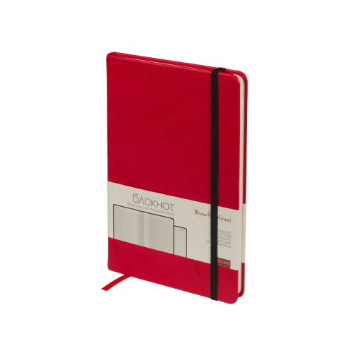Блокнот А5 100л MEGAPOLIS резинка 3-525/06 Альт красный