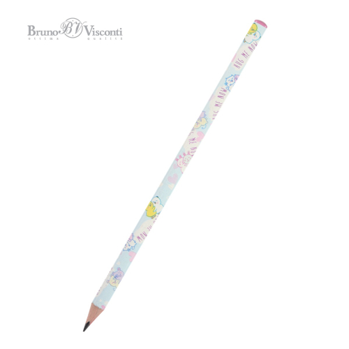 Карандаш ч/г BV Happy Graphix 21-0030/54 Обнимашки Цыплята трехгран