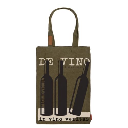 Сумка с ручками ткань 350*470 BV 16-002-03/03 Хаки In Vino Veritas с карманом