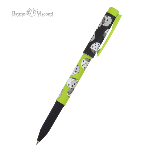 Ручка шар BV FreshWrite Игры Кубики 20-0214/101 0.7мм син