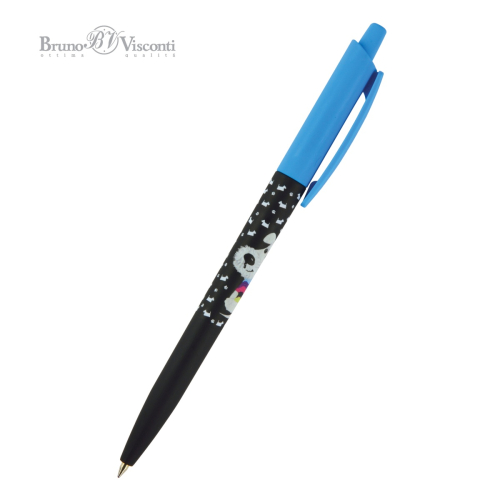 Ручка шар авто BV HappyClick Щеночек 20-0241/13 0,5мм син