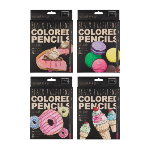 Набор карандашей 18цв 2кат BV 30-0125 Black Excellencer пластик точилка