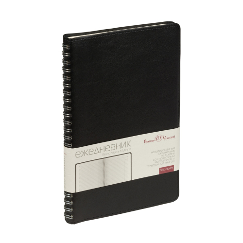 Ежедневник А5 к/з 136л Альт Milano черный 3-415/03