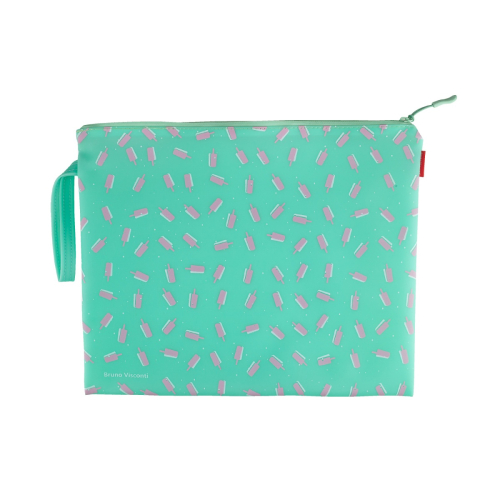 Папка-конверт на молнии А4 силикон Альт 14-004/08 Ice-cream mint (Р?)