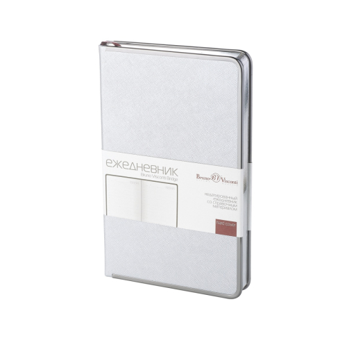 Ежедневник А5 к/з 136л BV Bridge серебрянный обрез серебро 3-528/06 (М? Р?)