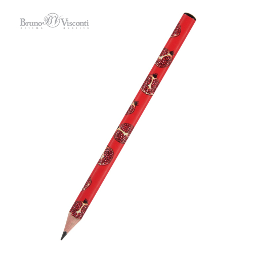 Карандаш ч/г BV Happy Graphix Jumbo 21-0062/04 Fresh Fruity Гранат 4В