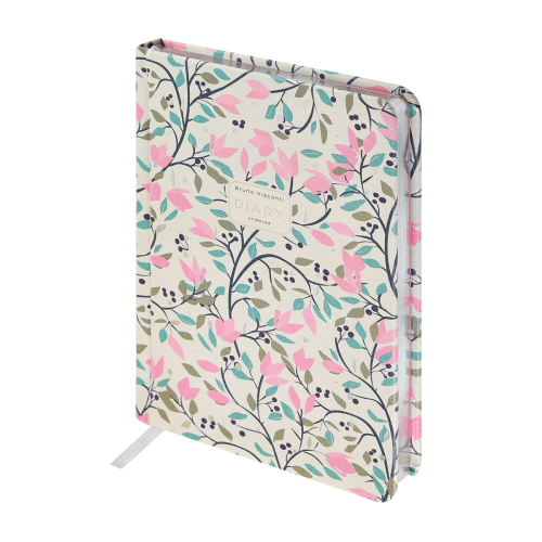 Ежедневник А5 к/з фотопеч 120л BV Цветочное счастье 3-744/07 тон бл серебр срез