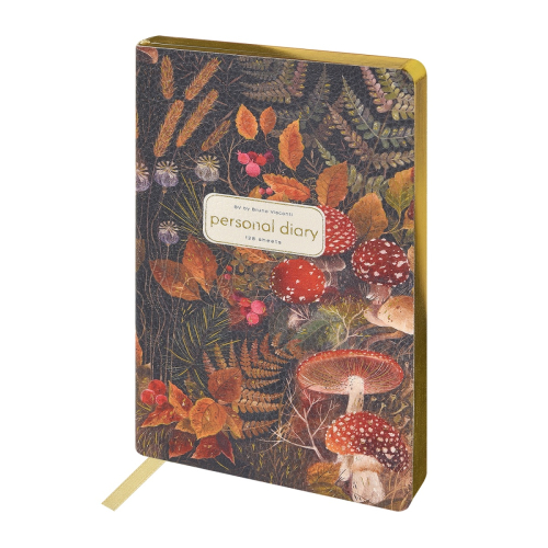 Ежедневник А5 к/з фотопеч гиб 128л BV Forest Fairy Tale 3-743/09 тон бл зол срез