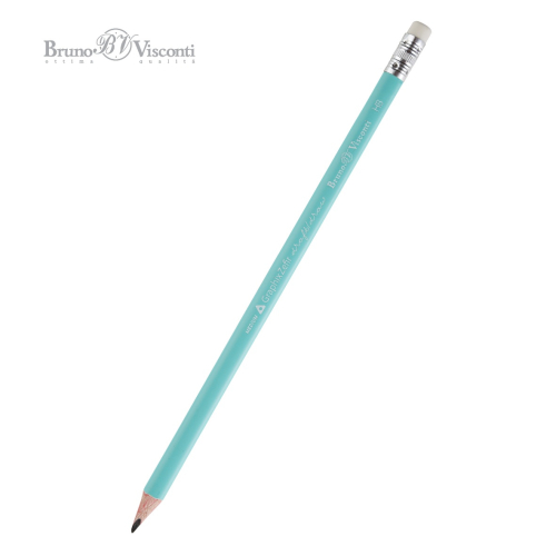 Карандаш офис ч/г с ласт BV Graphix 21-0045/04 Zefir мятный трехгран
