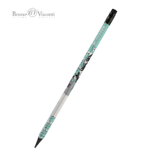 Карандаш ч/г черн дерево с ласт пластик BV 21-0071/01 Manga anime