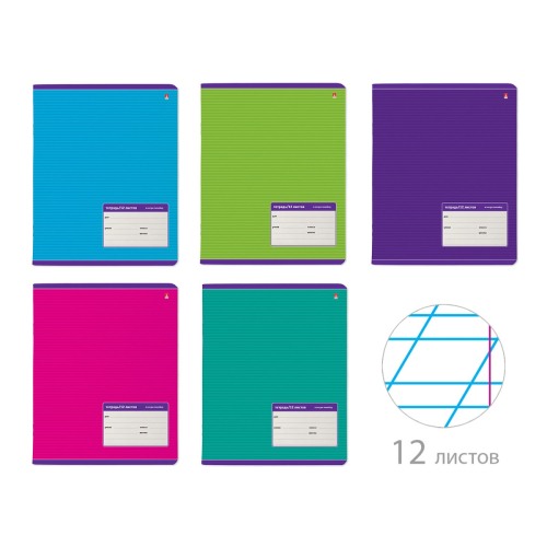 Тетрадь 12л кос/лин Однот Классика 7-12-009/3 Альт