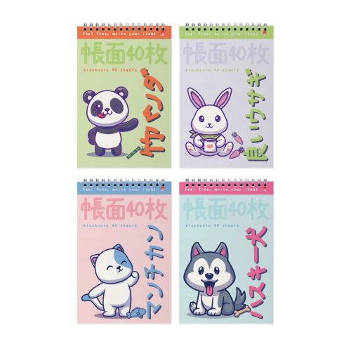 Блокнот А5 40л спираль Kawaii Animals 3-40-729 Альт