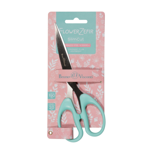 Ножницы 19см BV 60-0009 slimcut zefirr особо прочные ручки