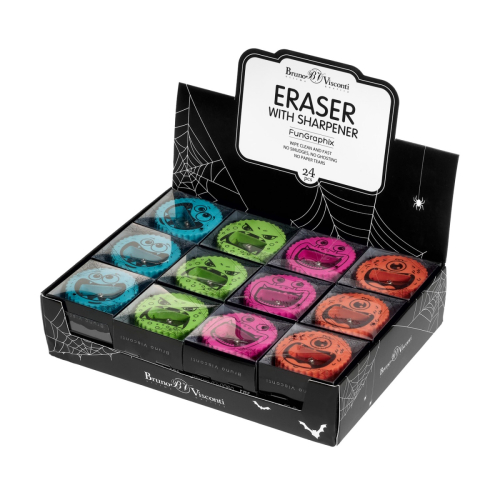 Точилка + ластик BV 42-0060 Fungraphix  Monsters