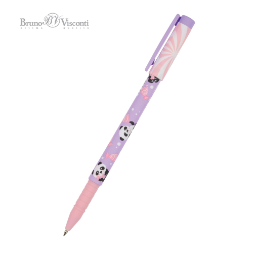 Ручка шар BV FunWrite Lolipop Пандочки 20-0212/65 0.5мм син