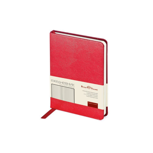 Ежедневник А6 100л BV MEGAPOLIS 3-283/04 красный