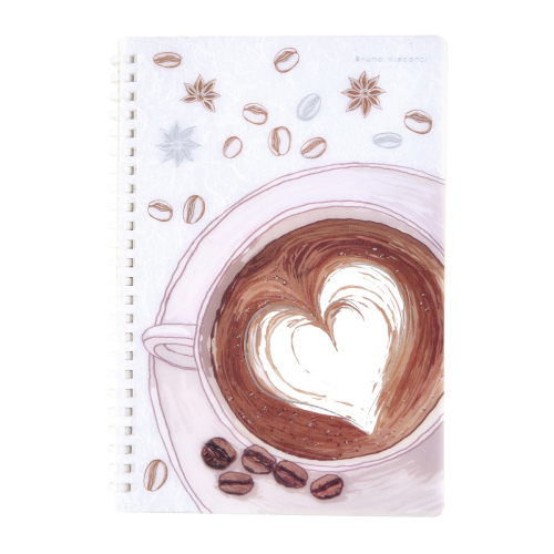 Тетрадь А5 пл/о 60л спираль силик Счастье В Кофе Cappuccino 7-60-1268/02 BV