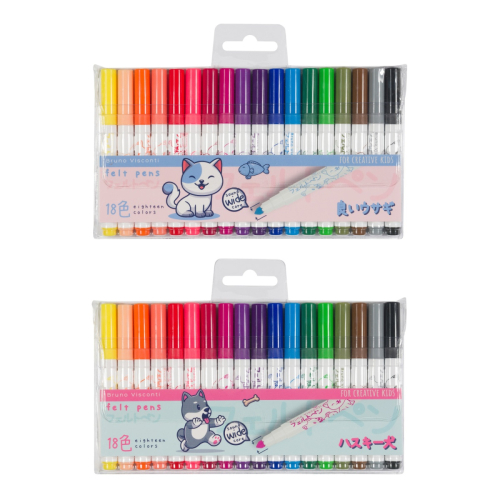 Фломастеры мини 18цв BV 32-0054 Joycolor c утолщ стержнем