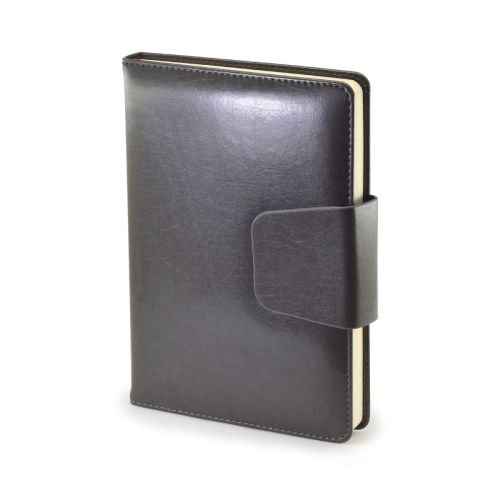 Ежедневник А5 к/з магнит хлястик 160л BV Prestige черный  3-352/01 (П?)