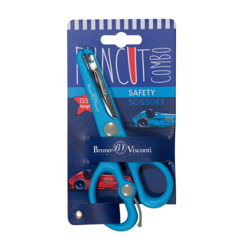 Ножницы 13,5см BV 60-0023/01 Ergocut возвр мех голуб