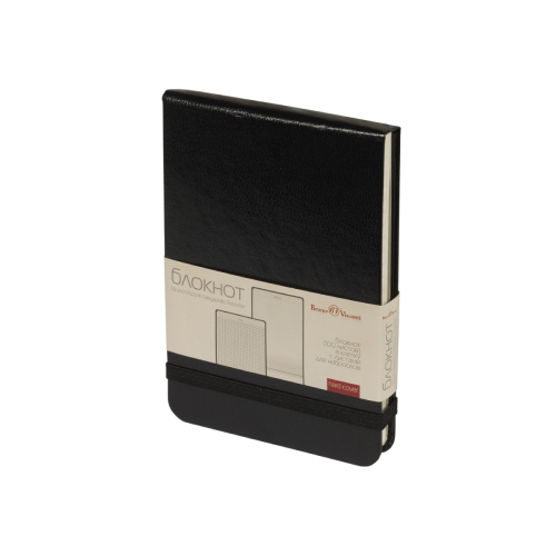 Блокнот А6 100л MEGAPOLIS резинка 3-104/02 Альт черный