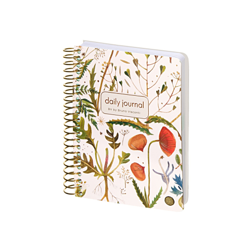 Ежедневник А6 т/о спираль 136л BV Луговые травы 3-703/02