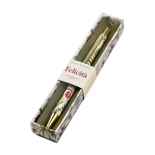 Ручка шар авто BV металл короб Flora Луговые травы 20-0263/23