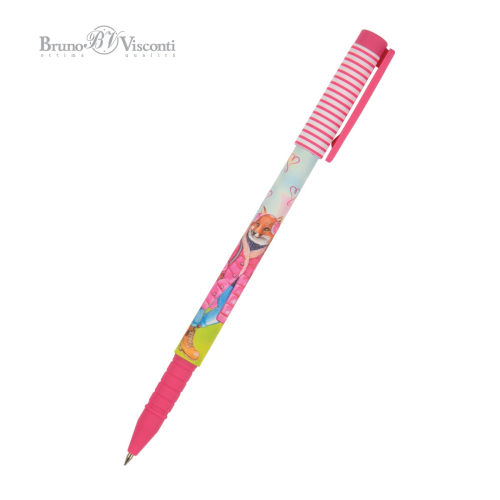 Ручка шар BV FunWrite Лиса с рюкзачком 20-0212/70 0.5мм син