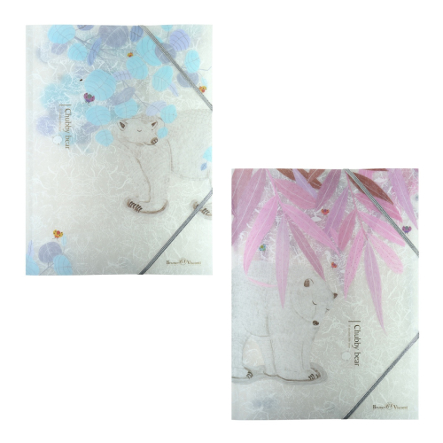 Папка на резинках Альт 14-033 Белая Медведица