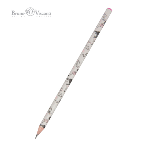 Карандаш ч/г BV Happy Graphix 21-0030/72 Девочка и единорог трехгран